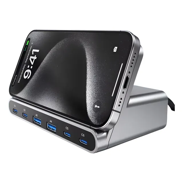 Cargador Inalambrico Usb-c 160w 7 En 1 Para iPhone Android