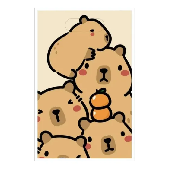 Bolsas Cumpleaños Capibara Capybara Plásticas (10 Unidades)