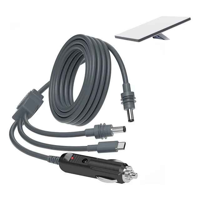 Cable Alimentador Starlink Mini 5m 3 En 1 Dc  Auto Barco Rv