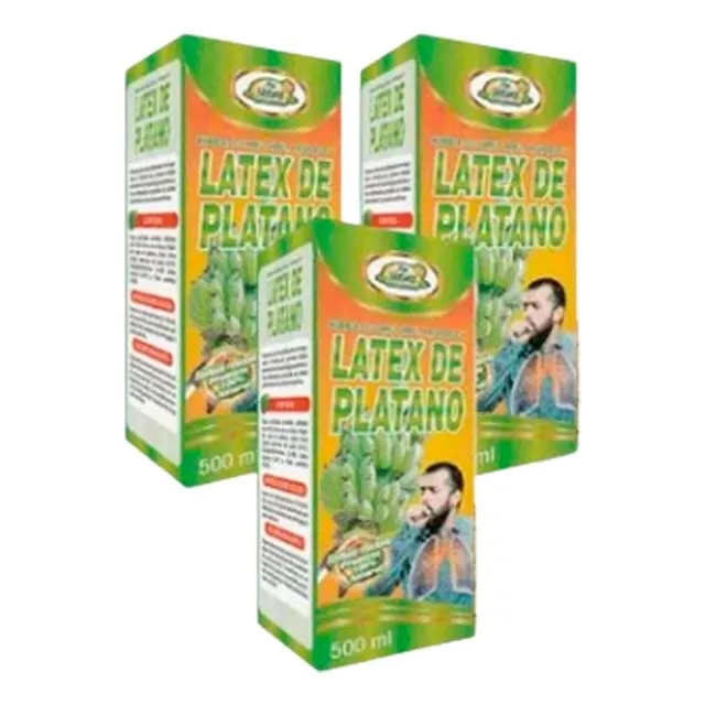 3 Und Latex De Plátano Mas Natural 500 Ml Extracto Vidrio