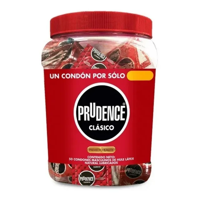 Prudence Clasico Vitrolero Preservativo 1 Caja 50 Piezas ean*1 7502214984303