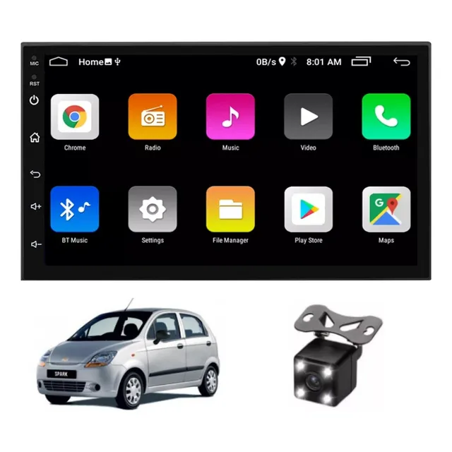 Radio Multimedia Android Wifi Gps Con Camara Chevrolet Spark