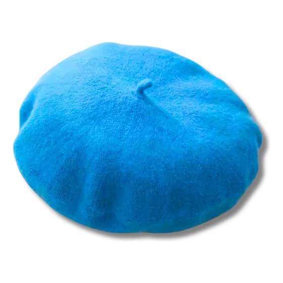 Boina Parisina Elegante Fina Colores Varios Turquesa 56 A 58 Cm
