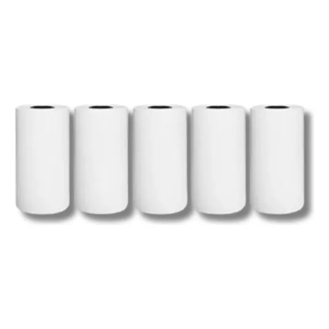Pack De 5 Rollos De Papel Para Mini Impresora Térmica