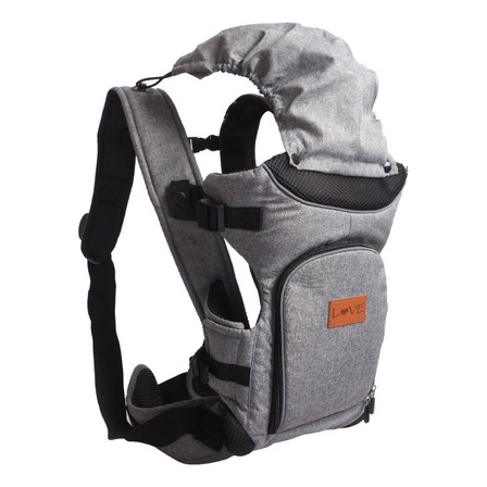 Mochila Portabebé Ergonómica Love 4012 0 A 15kg 3 Posiciones Color Gris Mochila Portabebé Ergonómica Love 4012 0 A 15kg 3 Posiciones Color Gris