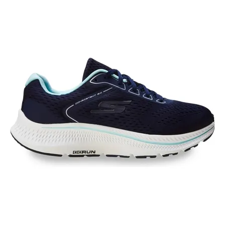 Tênis Feminino Go Run Consistent 2.0 Skechers Azul Escuro Lisa 39 Br