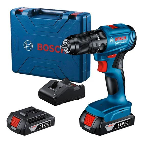 Taladro Atornillador Percutor Bosch Gsb 185-li Bl +2x2ah Mp