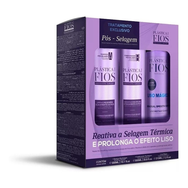 Cadiveu Plástica Dos Fios - Kit Pós Selagem Cadiveu Plástica Dos Fios - Kit Pós Selagem