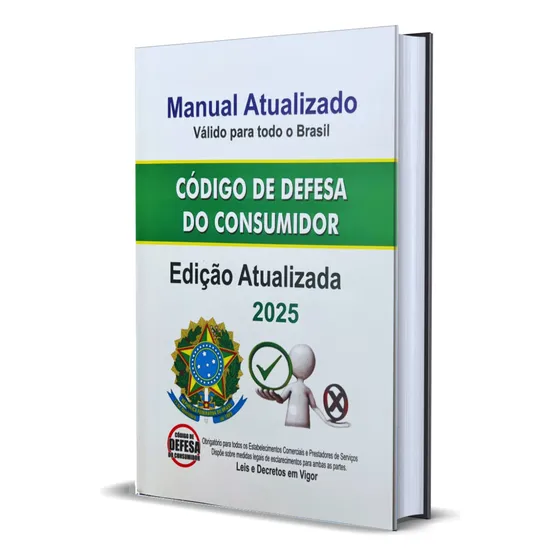 Livro Código De Defesa Do Consumidor (cdc) 2025 Com Placas Adesivas