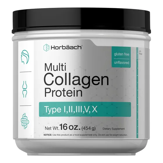 Proteína De Colágeno En Polvo Horbäach Multi 473 Ml Tipo I,