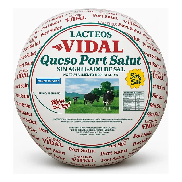 Queso Port Salut Vidal Sin Sal X 4 Kg. Horma Premium
