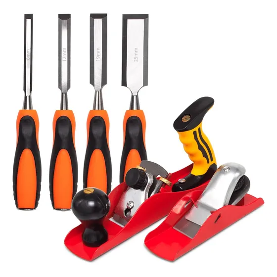 Kit Jogo De Plaina E Jogo De Formão Pequenos Reparos Caseiro