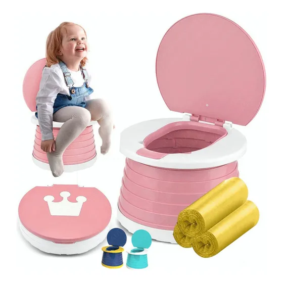 Bañitos Baño Entrenadores Plegable Portátil Niños Viaje Dama