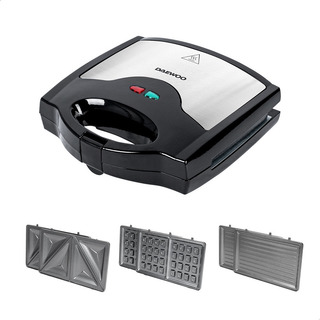 Sandwichera Plancha 3 En 1 Daewoo Con Placas Intercambiables Sandwichera Plancha 3 En 1 Daewoo Con Placas Intercambiables