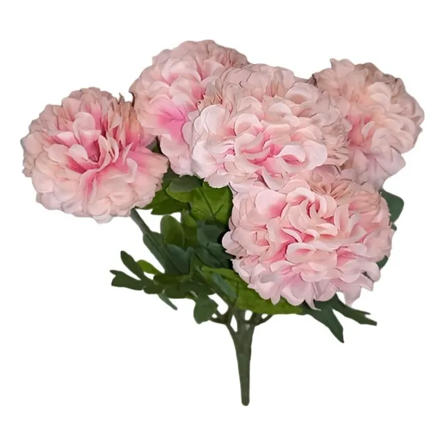 Ramo De Flor Artifical Alcea Grande Palo Rosa