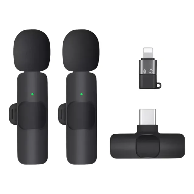 Microfono Corbatero Inalambrico X2 Usb Tipo C Android iPhone