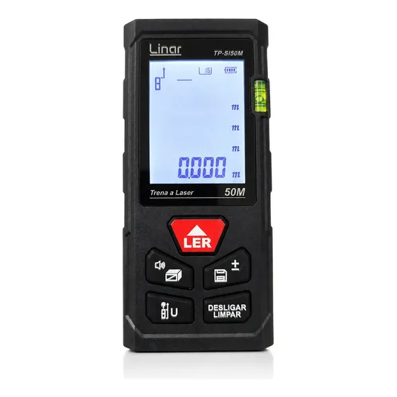 Trena Laser Digital Medidor De Distancia 50m Leitura 0,001m