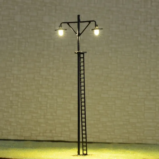 4 Luz Led Para Jardin Modelo Tren Estacion Calle Poste Ho #