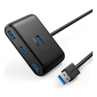 Hub Adaptador Ugreen Usb 3.0 Tipo A Macho 4 Em 1 0,5m Preto Hub Adaptador Ugreen Usb 3.0 Tipo A Macho 4 Em 1 0,5m Preto