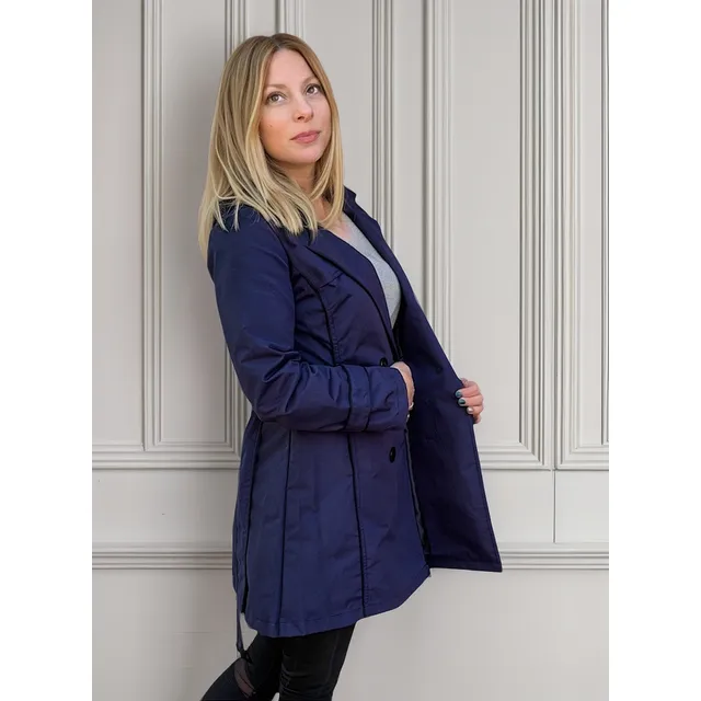 Piloto Trench Entallado Mujer Impermeable Way Voo Campera