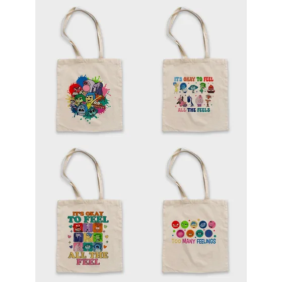 Tote Bags Bolsos De Tela, Intensamente