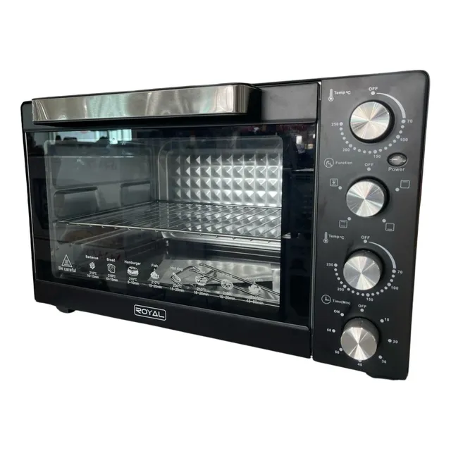 Horno Tostador Eléctrico 30lt  1500w 4 Perillas
