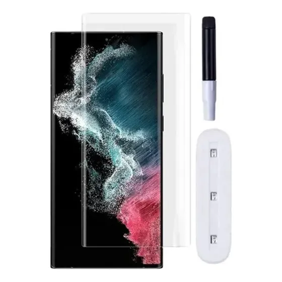 Mica De Vidrio Templado Uv Curvo Para Google Pixel 7 Pro