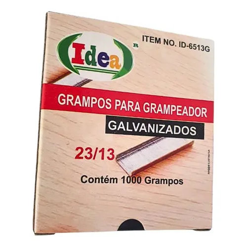 Kit 10 Caixas De Mil Grampos 23/13 De 70 A 100 Folhas 