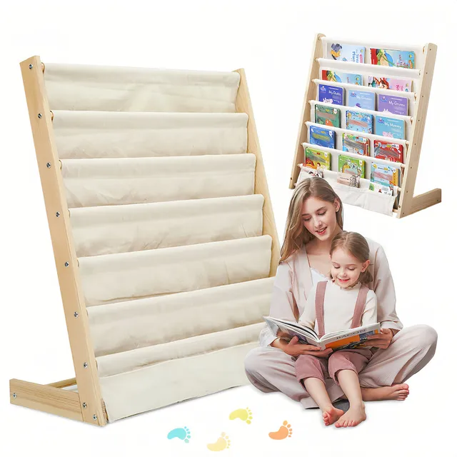 Librero Organizador Librero Infantil Madera Movil Repisa Librero Infantil Mueble Organizador 7 Niveles