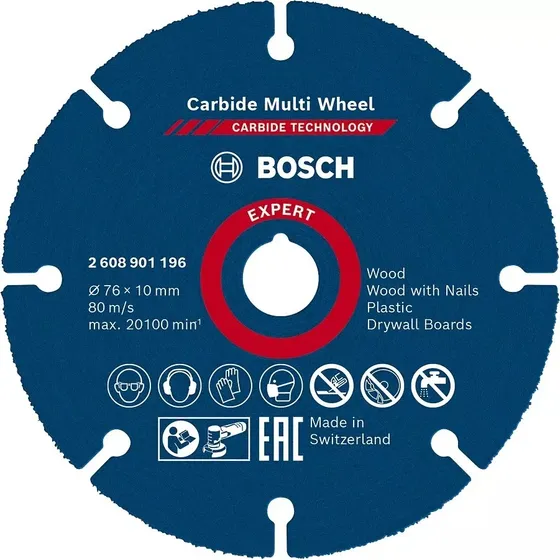Disco De Carburo Bosch 76mm Dremel Saw Max Corte