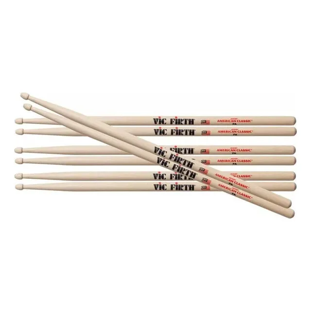 4 Pares De Palillos Vic Firth 7a American Classic