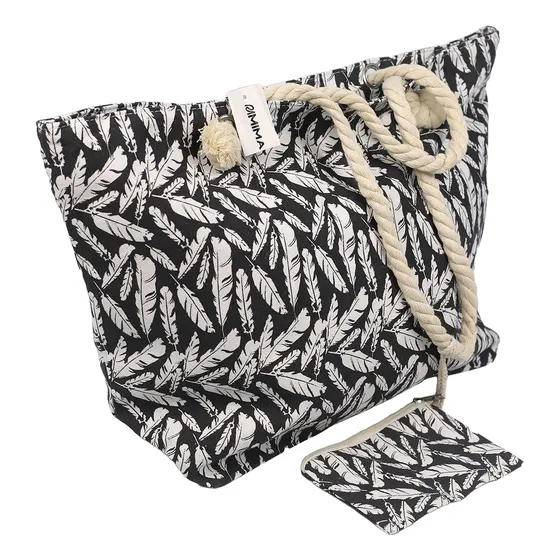 Bolso Playero Grande Con Monedero (varios Modelos)