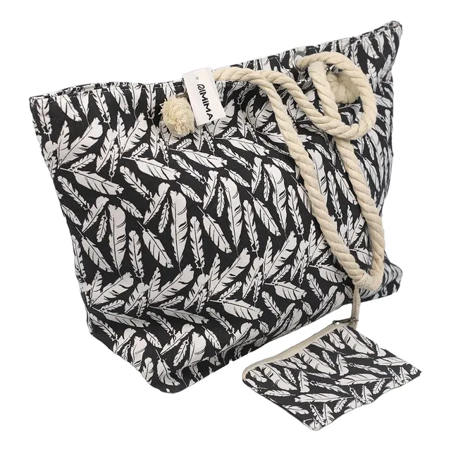 Bolso Playero Grande Con Monedero (varios Modelos)