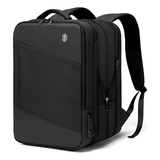 Mochila Arctic Hunter B00345 Expandible Viaje Laptop Negro