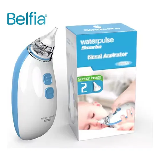 Aspirador Nasal Eléctrico Belfia P12 Silencioso Lavable Pila Color Celeste