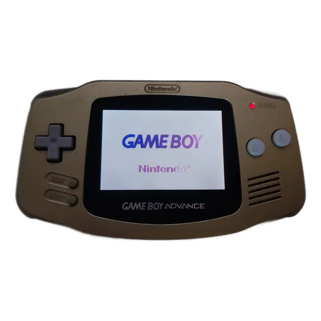 Gameboy Advance Dorada Mod Pantalla Retroiluminada