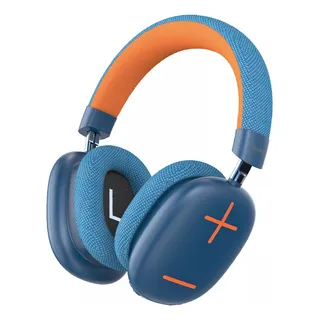 Headphone Bluetooth Redução De RuĂdo Com Microfone Cor Cor Azul Headphone Bluetooth Redução De RuĂdo Com Microfone Cor Cor Azul