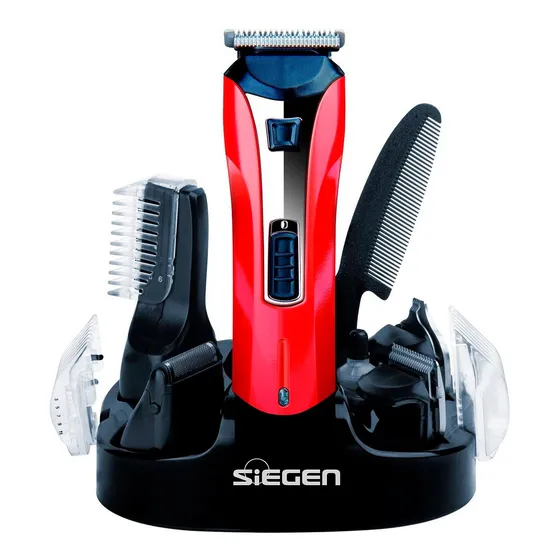 Cortadora De Pelo Y Barba Siegen Recargable + Accesorios