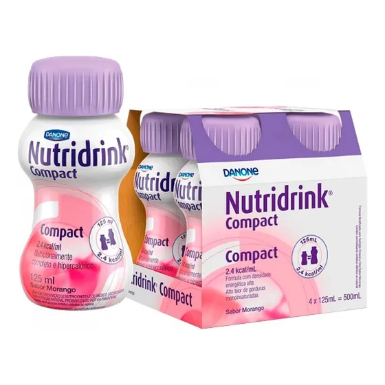 Danone Nutridrink Compact Morango 125ml - Pack 4 Unidades