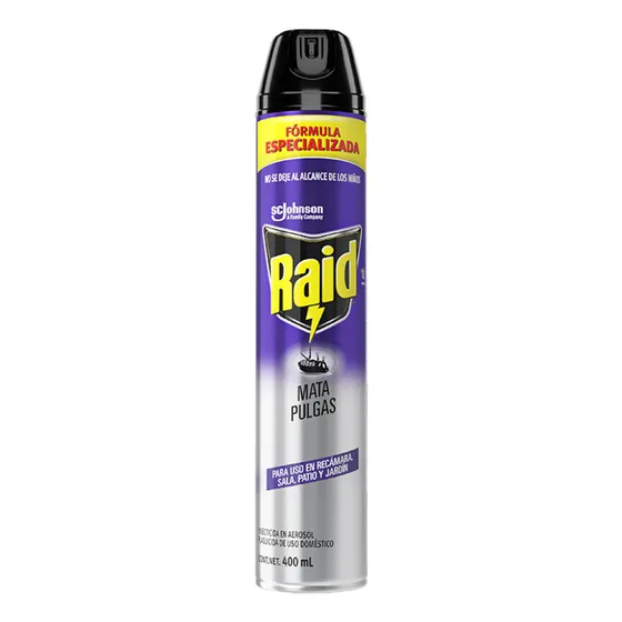 Insecticida en Aerosol Raid Mata Pulgas 400ml