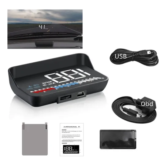 Coche Obd Medidor Temperatura Voltaje Velocidad Multifunción