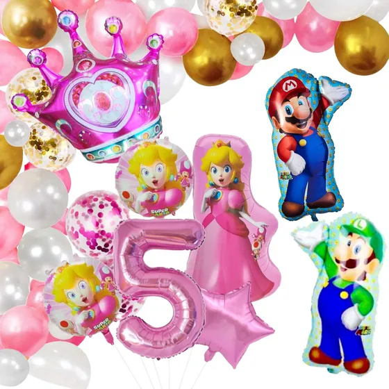 Mantel Mario Bros Mesa Fiesta Plástico Rectangular Infantil