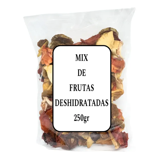 Mix Frutas Secas X 250gr Banano,fresa,papaya,manzana,pera