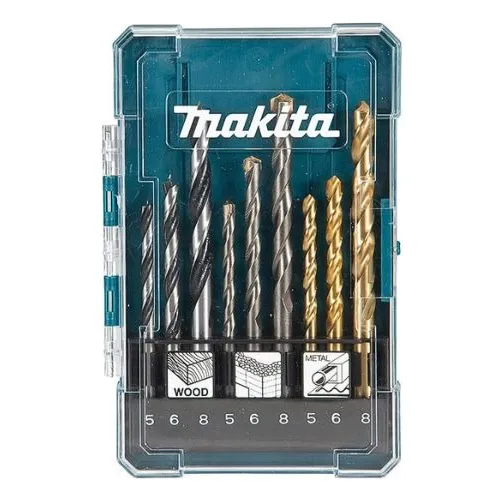 Juego de brocas rápidas de acero de 9 piezas Makita Videa - D-71962