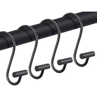 Ganchos Para Cortinas De Baño Calidad Premiun Inalterable Color Negro Ganchos Para Cortinas De Baño Calidad Premiun Inalterable Color Negro