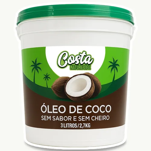 Óleo De Coco Extra Virgem Da Polpa Sem Glúten Biobene 3,2l