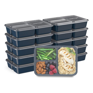 Bentgo Prep 3-compartment Meal-prep Containers With Custo... Bentgo Prep 3-compartment Meal-prep Containers With Custo...
