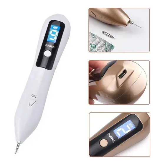 Caneta Jato De Plasma 9 Níveis + 10 Agulhas + 2 Ponteiras