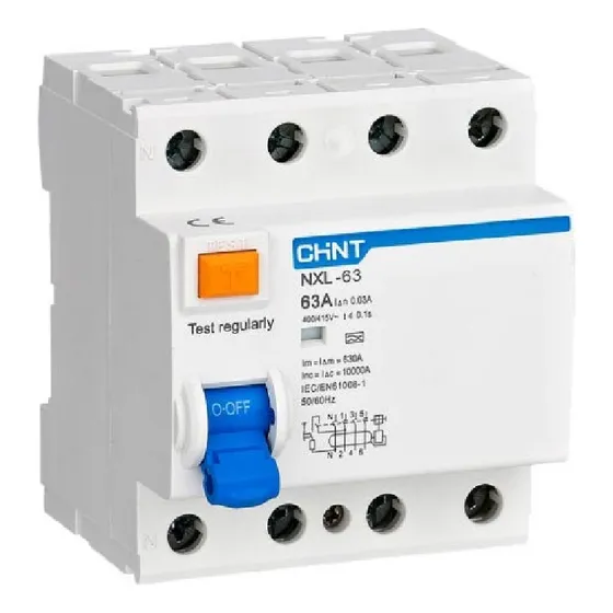 Interruptor Disyuntor Tetrapolar, 4x40a 30ma Clase Ac 6ka