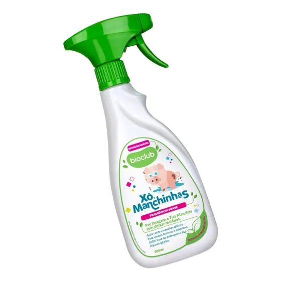 Pré Lavagem E Tira Manchas Xô Manchinhas 500ml Bioclub